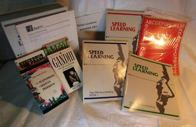Vintage Speed Learning Advanced Learning Skills Course By Learn Inc.  Preowned