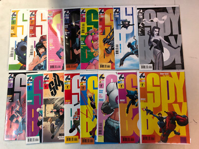 SpyBoy Lot (1999) #1-17 + Final Exam + O/S (VF/NM) Near Complete Set Peter David