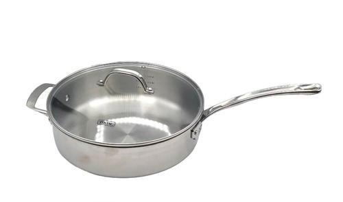 Hutch 3-Ply Stainless Steel Roasting Pan With Built-in Thermometer & Steamer Rack – 14 Inch, Induction Safe