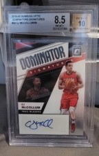 2019-20 Donruss Optic Dominator Signature #34 CJ Mcollum 85/99 BGS 8.5 Auto 10