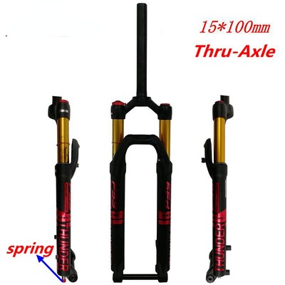 MTB Mountain Bike Air Fork 27.5 29'' Barrel Shaft 15*100 Shoulder Damping 120mm