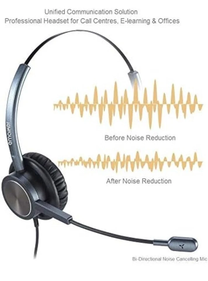 3.5mm to USB Computer PC Headset with Noise Cancelling Microphone 3.5mm... - Image 4 of 4