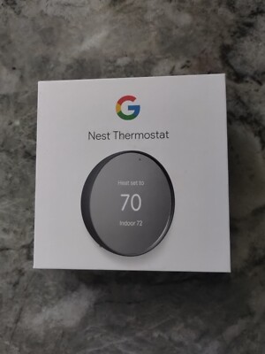 Google Nest G4CVZ Programmable Wi-Fi Thermostat - Fog Gray