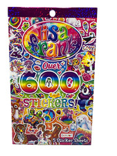 LISA FRANK 600 New Sticker Book, Over 600 Stickers On 5 Sheets New Y2K Style