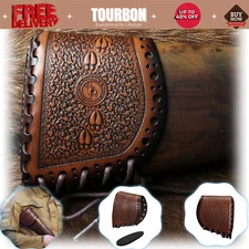 Tourbon Retro Leather Rifle Recoil Pad Shotgun Stock Cover Shoulder Protection