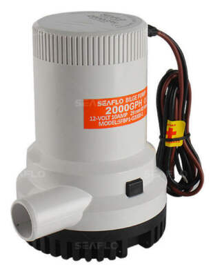 SEAFLO  2000GPH 12v Marine Bilge/Sump Pump Unlike Rule - 4 Year Warranty