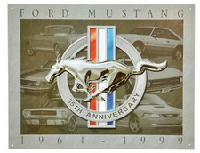 Ford Mustang Schild 30 x 40 cm groß USA licensed Logo Emblem US-Car Pony *270