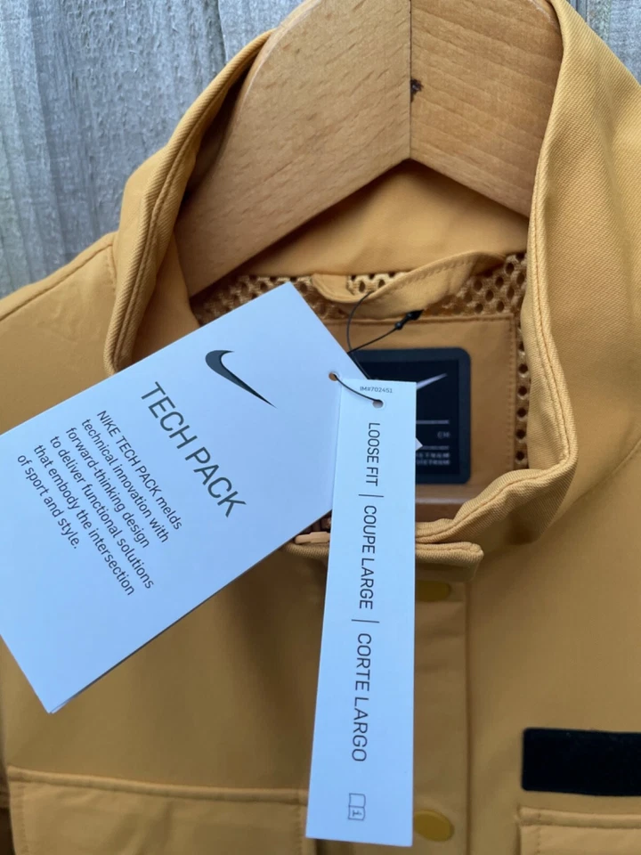Nike Sportswear Tech Pack 4 Pocket M65 Jacket Coat Tan BNWT Womens Swoosh Logo - Image 4 of 4
