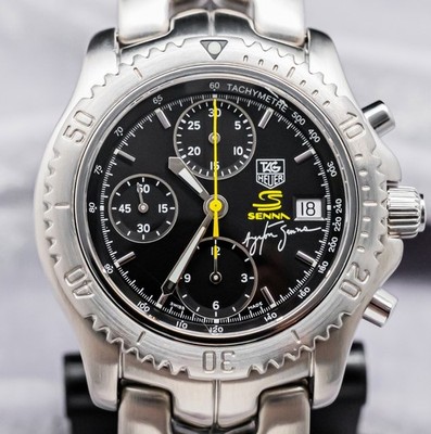 Tag Heuer Link Ayrton Senna Limited Edition 41mm Black & Yellow Dial CT2115