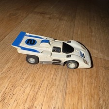 1972 AURORA AFX FERRARI 512M WHITE/BLUE  2 SLOT CAR Run