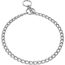 Medium 2.5mm 20 Inch Dog Choke Collar Fits Neck Size Up To 17 Inch