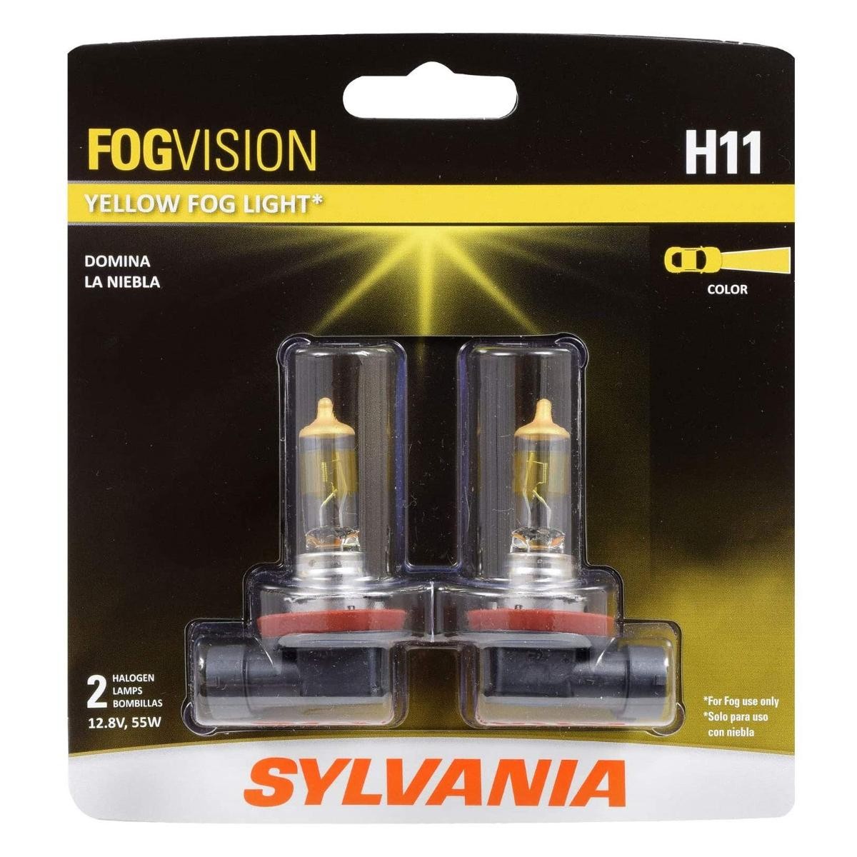 SYLVANIA H11 Fog Vision Yellow Halogen &ndash; Street Legal Perf