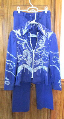 WOMENS SM/MED JUDY WRIGHT ORIGINAL PURPLE SHOWMANSHIP WESTERN PLEASURE OUTFIT