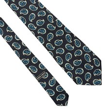 Giorgio Armani Cravatte Silk Necktie Mens 57x3.75 Blue Paisley Tie Italy