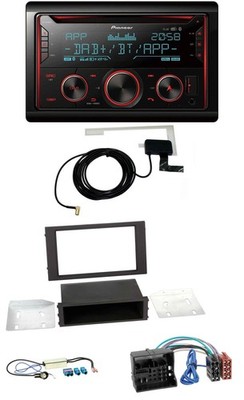 Pioneer 2DIN MP3 DAB USB CD Bluetooth Autoradio für Seat Ibiza 2015-2017 schwarz