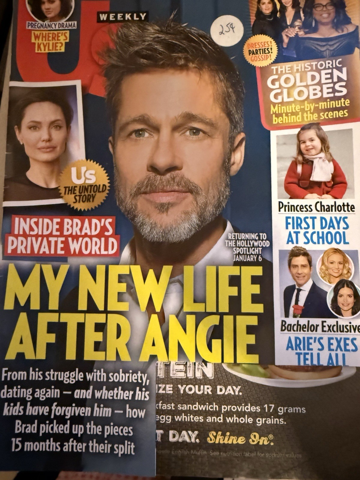 US Weekly Magazine - January 22, 2018 - Brad Pitt - My New Life After Angie