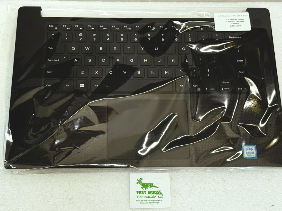 Conjunto de panel táctil reposamanos para computadora portátil Dell XPS 15 (9570) Precision 5540 621WK Foto 3 de 3