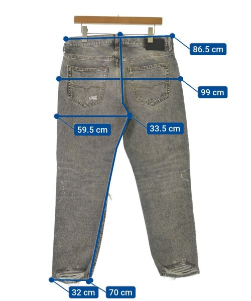 DIESEL Denim Pants Gray(Denim) 34(Approx. XL) 2200532563174 thumbnail 7