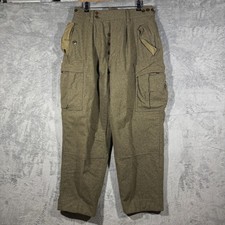 Vintage Sportra Arnstorf German Military Wool 60s 1960s Cargo p WWII Pants 30x30