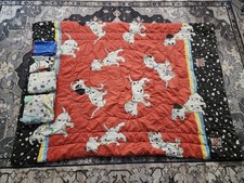 Vintage 90’s Disney 101 Dalmations Twin Size Comforter 62x86 Sheets Pillow Cases