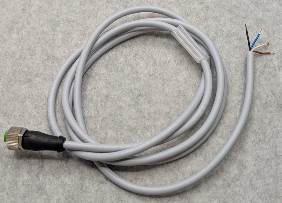 M12 Female Straight 4 Pin Connector Aviation Electrical Socket Cable 2M / 5' - Image 2 of 4