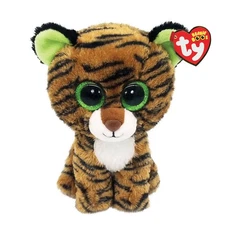 TY Beanie Boos - TIGGY the Tiger (Glitter Eyes)(Regular Size - 6 inch) - MWMTs