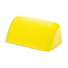 Ersatzabdeckung aus Glas für Bankerslampen gelb 18x7x11cm Echter Glasschirm