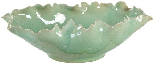 Uttermost 18226 Lila 17-1/4"W Ceramic Decorative Bowl - Green - Picture 1 of 5