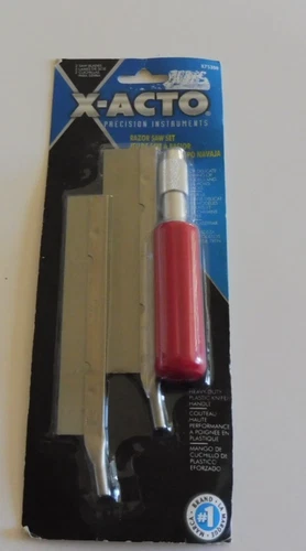 New X-ACTO Precision Razor Saw Set 2 Blades X75300 Crafts Hobby Tool Kits Set