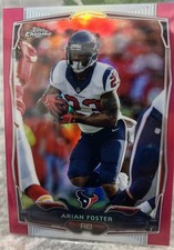 2014 Topps Chrome - Arian Foster #107 BCA Pink Refractor /399