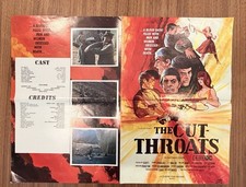 Clover Films Original Movie Pressbook The Cut-Throats 1970s Promotional