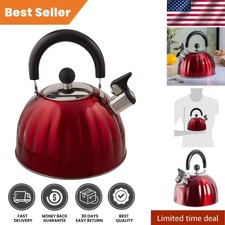 Decorative 2.1 Qt Whistling Stainless Steel T...