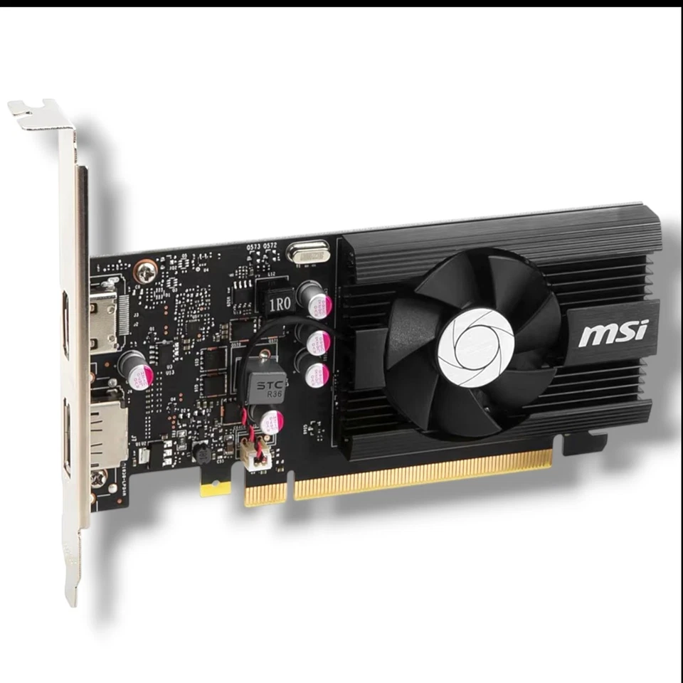 MSI GeForce GT 1030 4GB DDR4 64-Bit OC Graphics Card DP/HDMI Sngl Fan NEW SEALED - Image 3 of 4