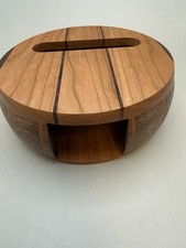 Handcrafted Wood Passive Phone Amplifier Cherry  Walnut   Signed Artisan