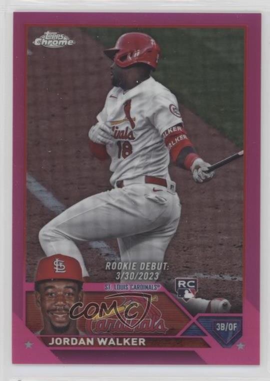 2023 Topps Chrome Update Rookie Debut Magenta Refractor /399 Jordan Walker 1o6f