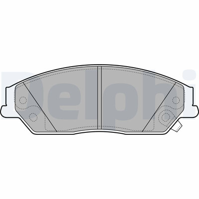 DELPHI LP2714 Bremsbelagsatz, Scheibenbremse für BYD,EMGRAND,ENGLON,GLEAGLE,TOYO