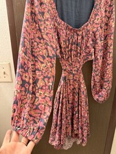 Free People Women's Floral Long Sleeve dress