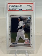 2020 Bowman Draft Jasson Dominguez Chrome Image Variation PSA 9
