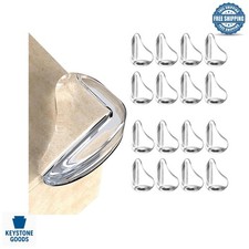 16 Pack Transparent Silicone Baby Corner Protectors   Safe Edge Bumpers for F...