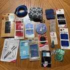 Lot Sewing Supplies Hand Sewing Needles Some Curved Threads Dritz 60” Measure