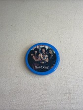 Quiet Riot '80's Round Lapel Vest Hat Bag Jacket 2" Round Pin