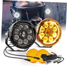 Motorcycle LED Auxiliary Lights - 29000LM Ultra Bright Fog Lights Pair 4.5 inch