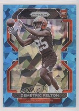 2021 Panini Prizm Rookie Blue Ice Prizm 2/99 Demetric Felton #411 n1u