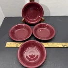 Fiesta HLC USA Fiestaware Burgundy Red Set of 4 Salsa Fruit 5 3/4" Bowls