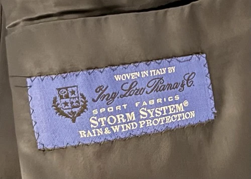 Brooks Brothers BrooksStorm Overcoat – L – Navy Blue – 100% Lambswool – EUC image 3