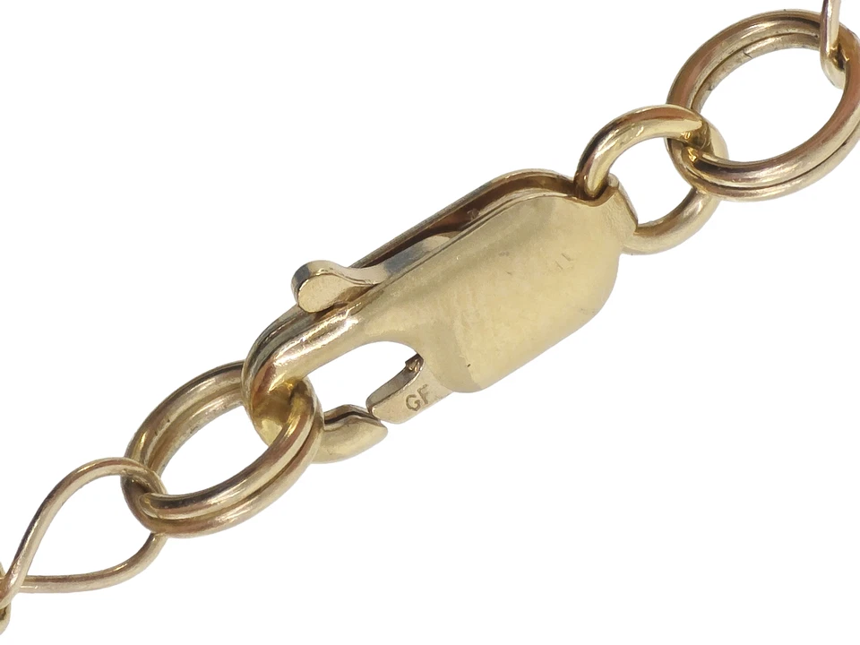 COLLAR DE TRABAJO DE ALAMBRE RELLENO DE ORO CON CUENTAS DE DONUT DE 13-14 mm de ágata amarilla natural de colección Foto 3 de 4