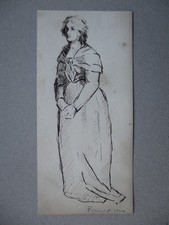 Original Pen and Ink Drawing signed Picasso 1904.