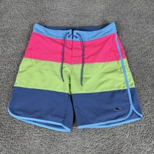 Vineyard Vines Swim Trunks Mens 32 Multicolor Colorblock Unlined Board Shorts