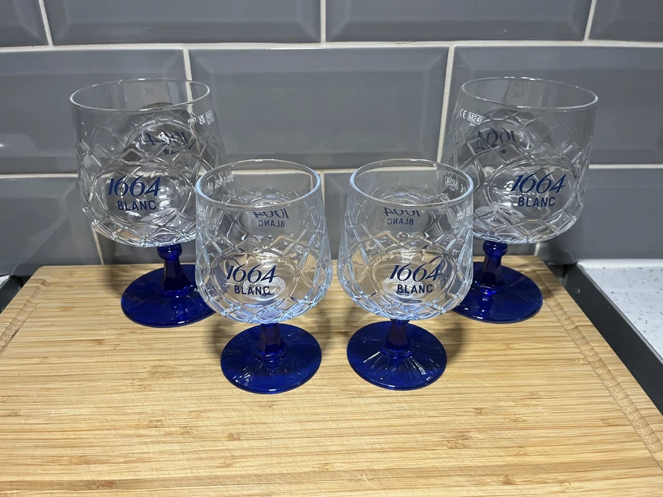 Set of Kronenbourg 1664 Blanc 2 x Pint & 2 x 1/2’s Glass Brand New Genuine - Image 4 of 4