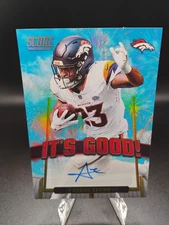 2025 Score Audric Estime Autograph #IGG-AEE It's Good! SP Denver Broncos Eagles
